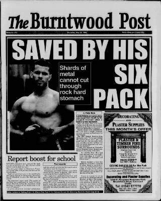 cover page of Burntwood Post published on May 28, 1998