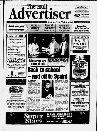 cover page of East Hull Advertiser published on May 8, 1996