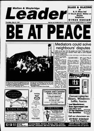 cover page of Walton & Weybridge Leader published on May 8, 1997
