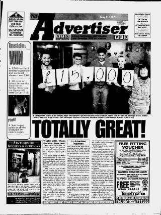 cover page of Potteries Advertiser published on May 8, 1997