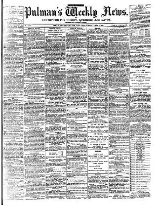 cover page of Pulman's Weekly News and Advertiser published on May 8, 1894