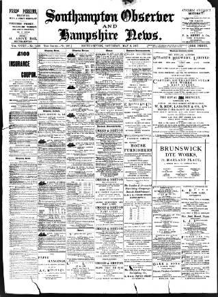 cover page of Southampton Observer and Hampshire News published on May 8, 1897