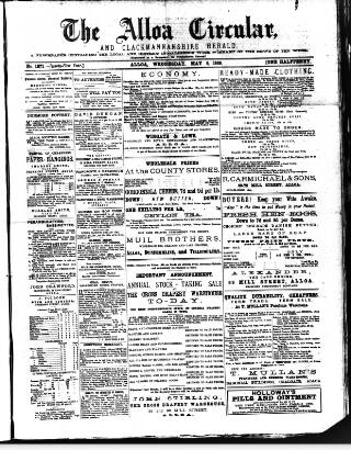 cover page of Alloa Circular published on May 8, 1889
