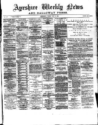 cover page of Ayrshire Weekly News and Galloway Press published on May 8, 1891