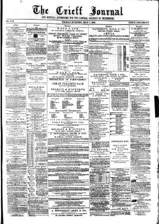 cover page of Crieff Journal published on May 8, 1885