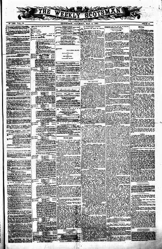 cover page of Weekly Scotsman published on May 8, 1880