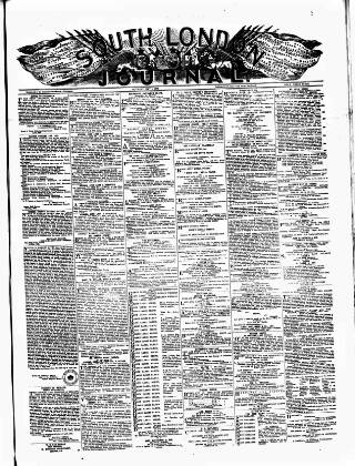 cover page of South London Journal published on May 6, 1893