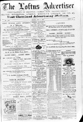 cover page of Loftus Advertiser published on May 8, 1903