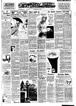 cover page of Ireland's Saturday Night published on May 8, 1954