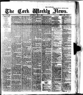 cover page of Cork Weekly News published on May 9, 1891