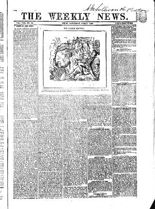 cover page of Dublin Weekly News published on May 9, 1868