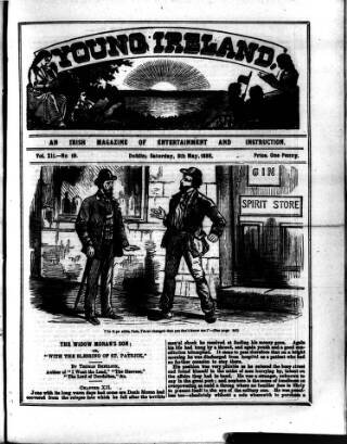 cover page of Irish Emerald published on May 8, 1886