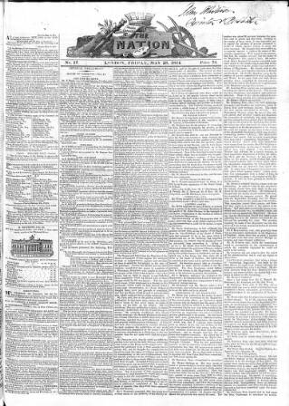 cover page of Nation published on May 28, 1824