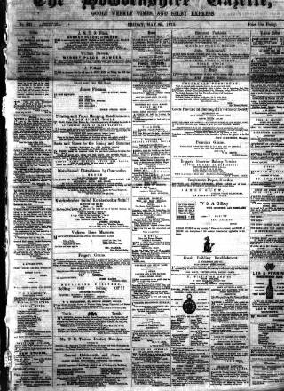 cover page of Howdenshire Gazette published on May 9, 1873