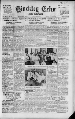 cover page of Hinckley Echo published on May 9, 1947