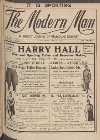 cover page of Modern Man published on May 8, 1909