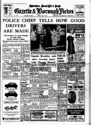 cover page of Sydenham, Forest Hill & Penge Gazette published on May 8, 1964