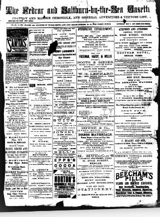 cover page of Redcar and Saltburn-by-the-Sea Gazette published on May 8, 1897