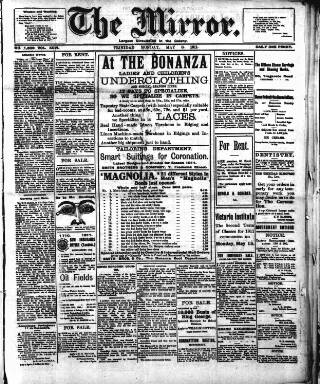 cover page of Mirror (Trinidad & Tobago) published on May 8, 1911