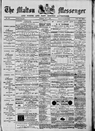 cover page of Malton Messenger published on May 8, 1886
