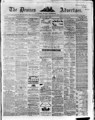 cover page of Devizes and Wilts Advertiser published on May 8, 1862