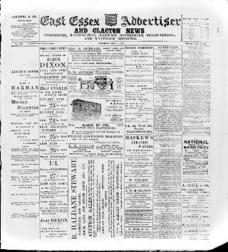 cover page of East Essex Advertiser and Clacton News published on May 27, 1905