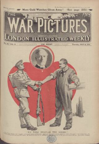 cover page of War Pictures Weekly and the London Illustrated Weekly published on May 6, 1915