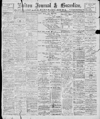 cover page of Bolton Journal & Guardian published on May 8, 1897