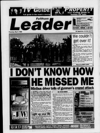 cover page of Feltham Leader published on May 6, 1999