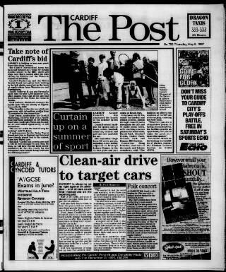 cover page of Cardiff Post published on May 8, 1997