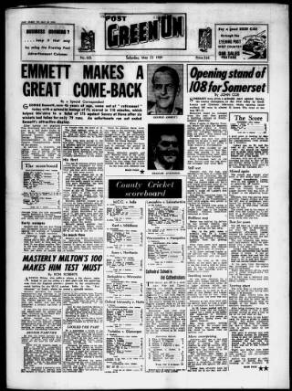 cover page of Post Green 'un (Bristol) published on May 23, 1959