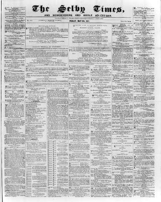 cover page of Selby Times published on May 8, 1885