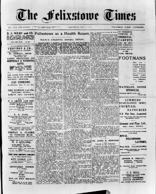 cover page of Felixstowe Times published on May 9, 1936