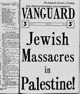 cover page of Protestant Vanguard published on May 1, 1944
