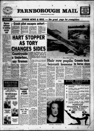cover page of Farnborough Mail published on May 8, 1990