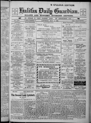 cover page of Halifax Daily Guardian published on May 8, 1909