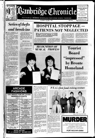 cover page of Banbridge Chronicle published on May 6, 1982