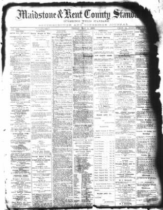cover page of Kent County Standard published on May 8, 1885